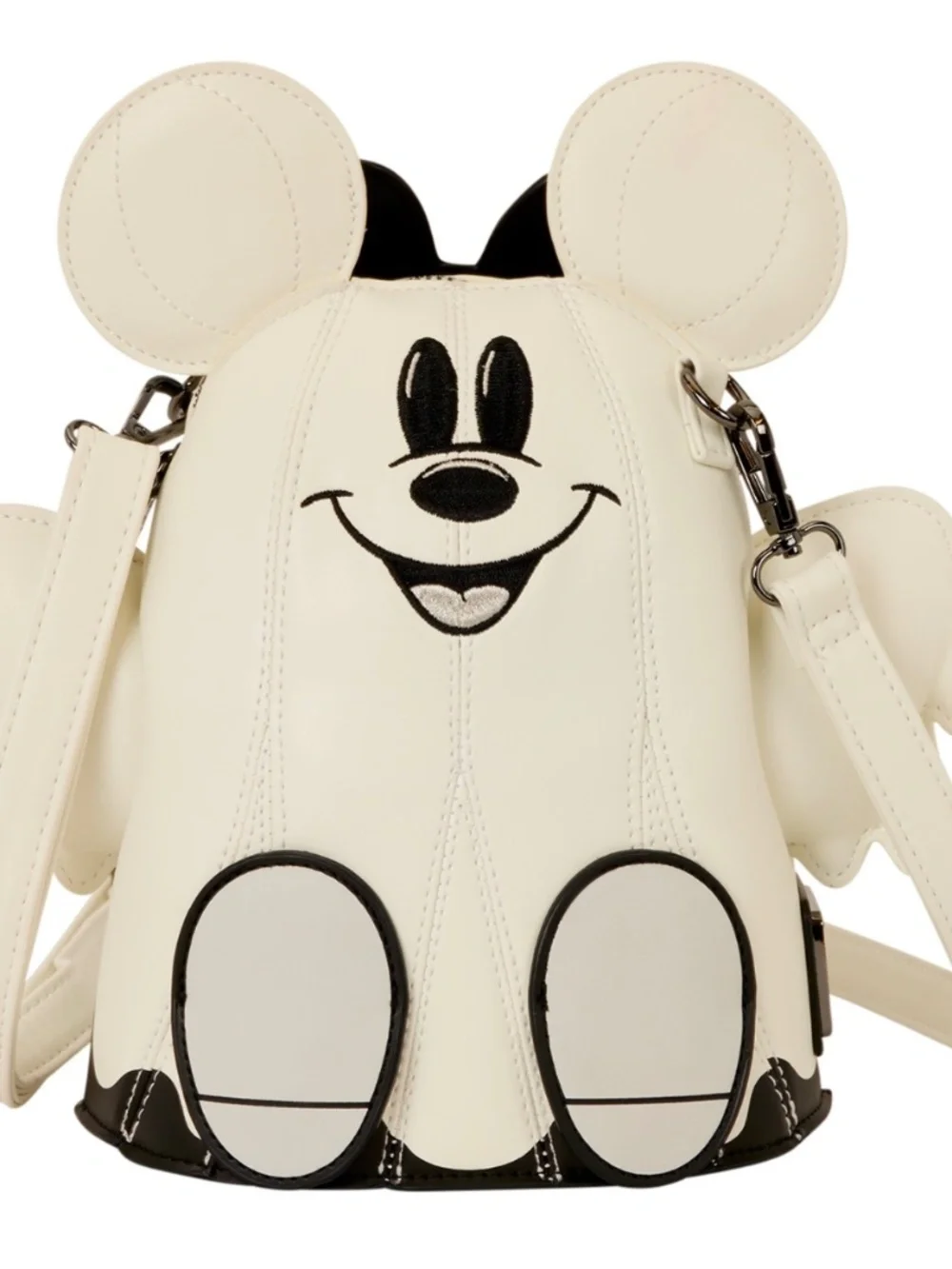 Loungefly Mickey & Minnie Mouse Ghost Glow Figural Crossbody Bag